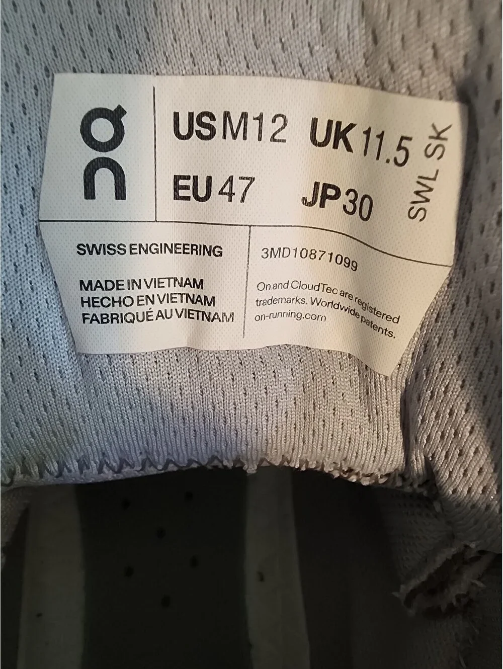 Size 12 - Men's On Cloudtrax Waterproof